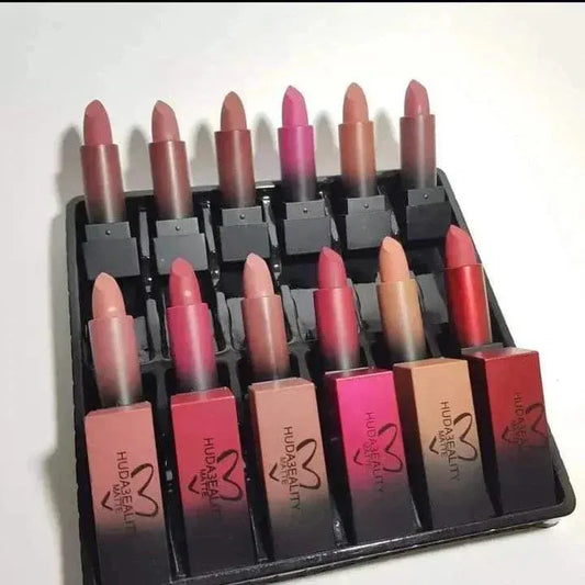 Huda Beauty Matte Lipstick 12 Pcs Set