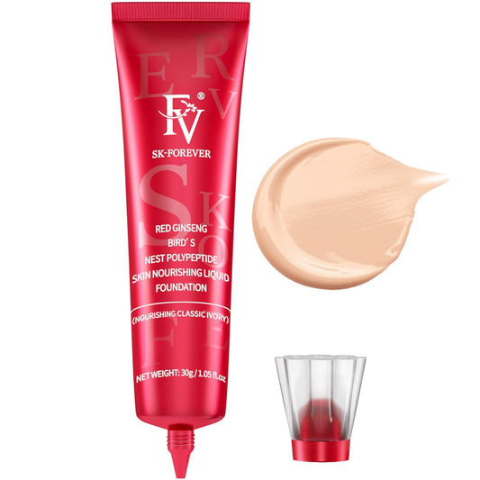 FV Full-Coverage Liquid Foundation – Waterproof, Long-Lasting Matte Finish with Concealer