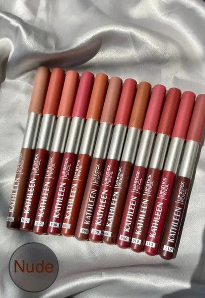 KATHLEEN Pack of 12pcs Long Lasting Eyeliner & lipliner Pencil