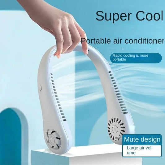 Rechargeable Bladeless Hanging Neck Fan