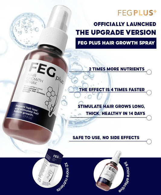 FEG Plus Beard & Hair Growth Serum Spray | 60 ML