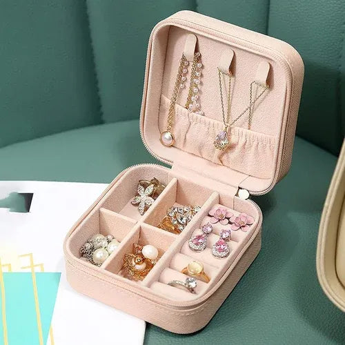Travel Friendly Jewellery Box, PU Leather Jewellery Box