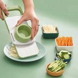 5in1 Vegetable Cutter Stainless Steel Multifunctional Grater For Vegetables Slicers Shredders Peeler (random Color)