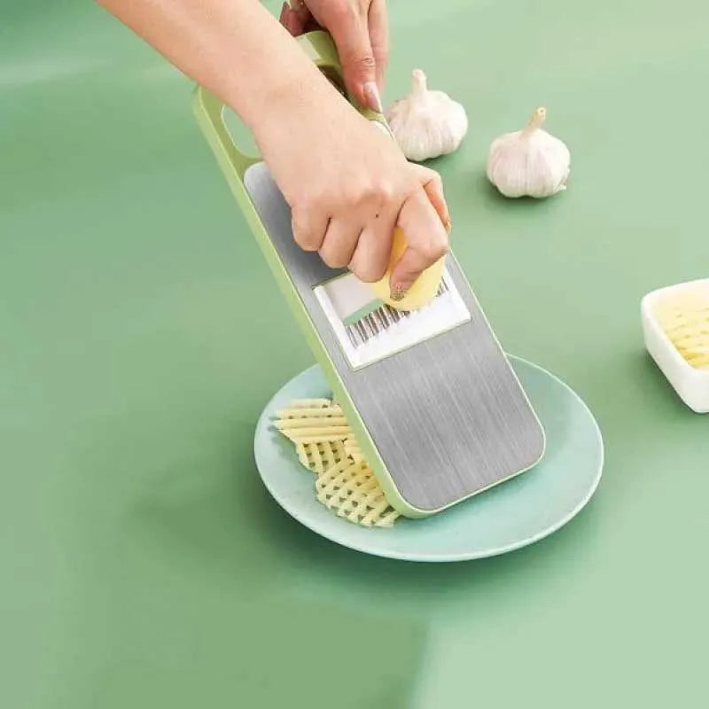 5in1 Vegetable Cutter Stainless Steel Multifunctional Grater For Vegetables Slicers Shredders Peeler (random Color)