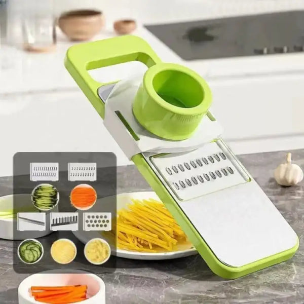 5in1 Vegetable Cutter Stainless Steel Multifunctional Grater For Vegetables Slicers Shredders Peeler (random Color)
