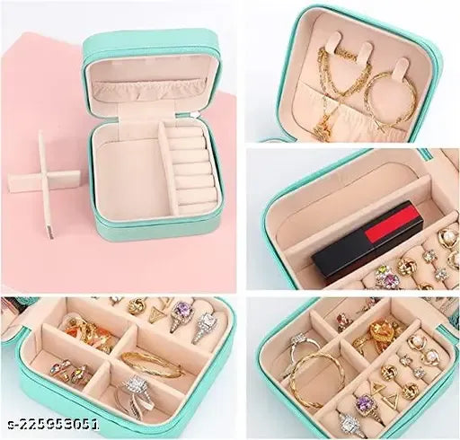 Travel Friendly Jewellery Box, PU Leather Jewellery Box