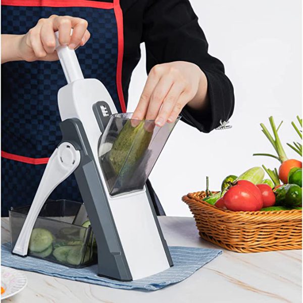 5 In 1 Mandoline Vegetable Cutter | Adjustable Multi-function Cutter - Chic Flicks Store