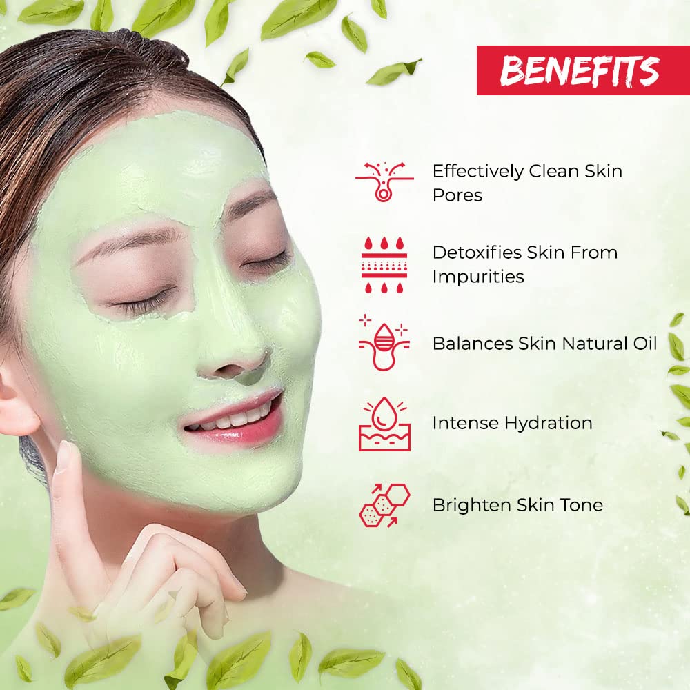 Green Tea Stick Mask for Deep Cleansing and Pore Care | Hydrating Face Masks for Acne and Blackheads
