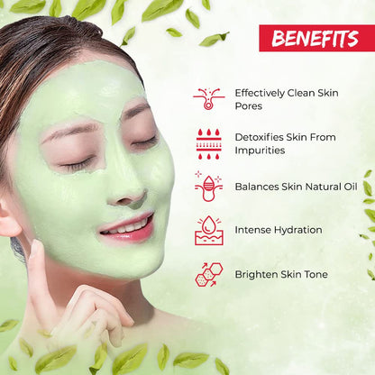 Green Tea Stick Mask for Deep Cleansing and Pore Care | Hydrating Face Masks for Acne and Blackheads