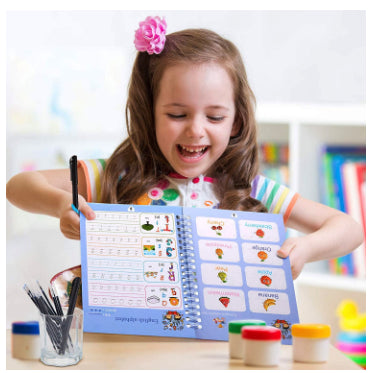 Kids Reusable Practice Book (4 Books + 1 Pen + 10 Refills) - Link Lift Shop