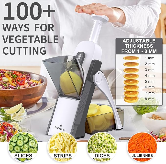 5 in-1 Multi-functional Manual Mandoline Vegetable Slicer Cutter Food & Chopper - Link Lift Shop