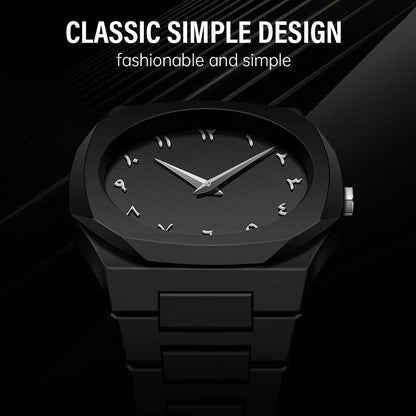 Arabic Aura Stylish Slim Business Watch with Arabic Numeric Dial