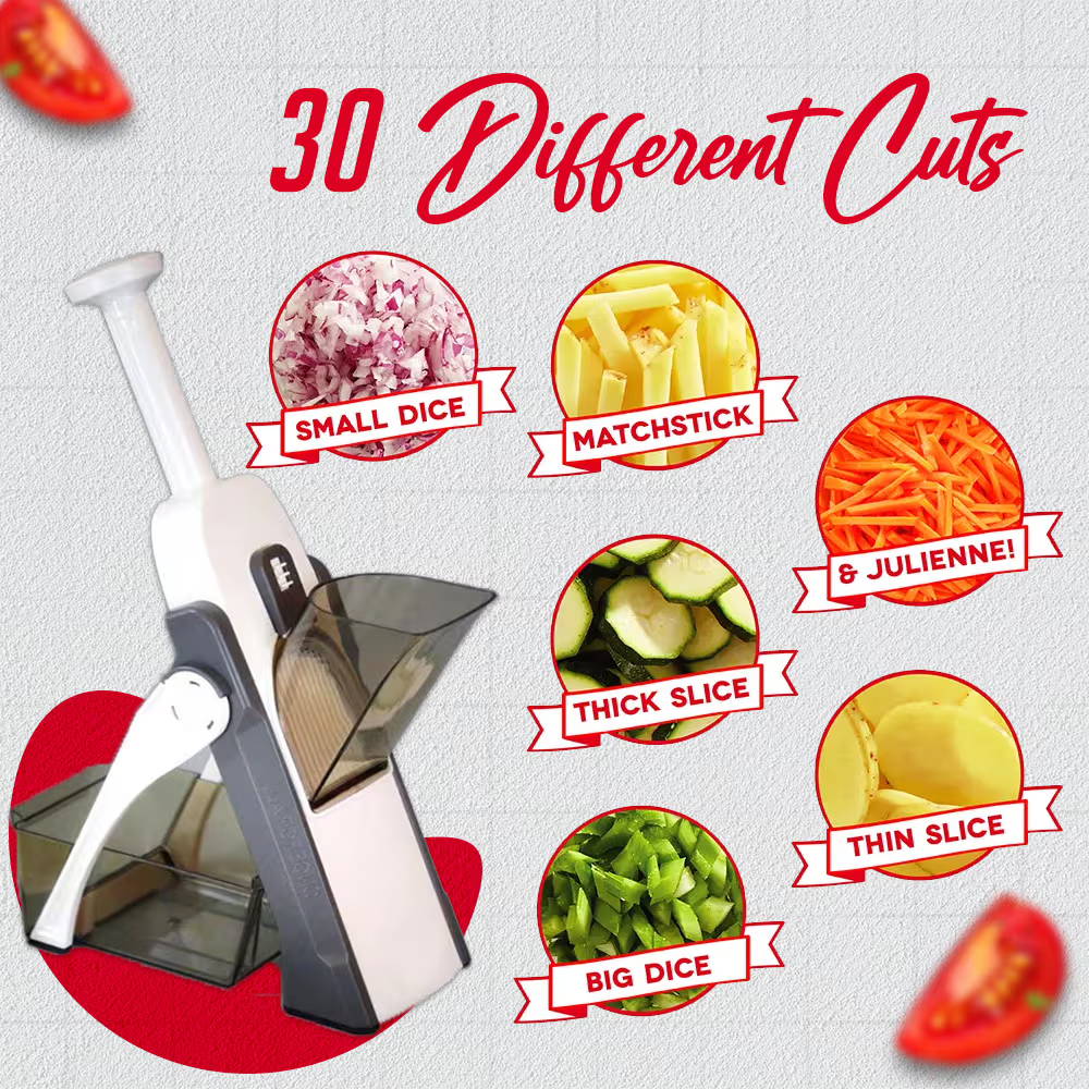 5 in-1 Multi-functional Manual Mandoline Vegetable Slicer Cutter Food & Chopper - Link Lift Shop