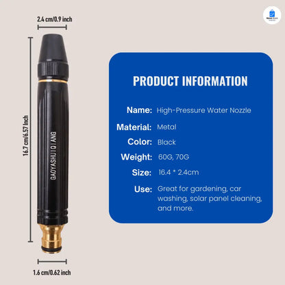 Adjustable High-pressure Metal Brass Water Spray Nozzle( Metal Material)