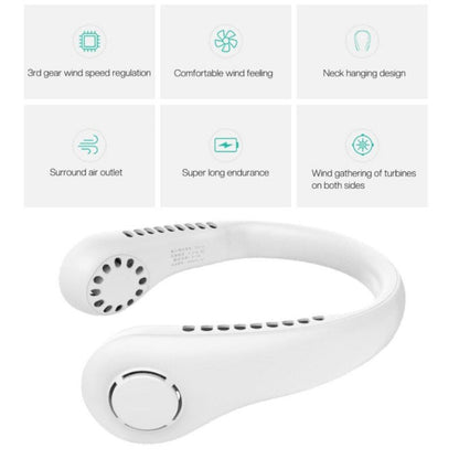 Rechargeable Bladeless Hanging Neck Fan