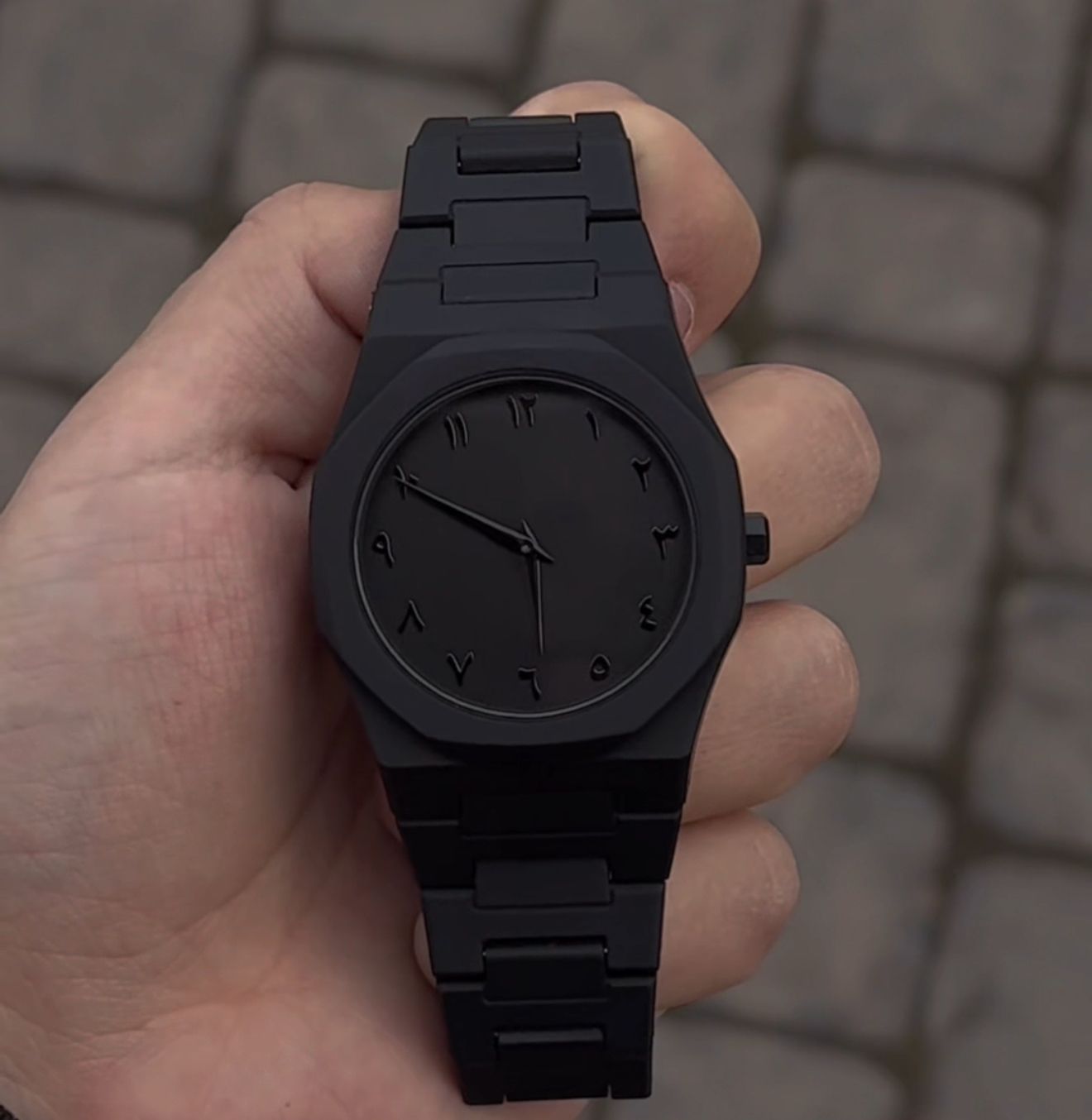 Arabic Aura Stylish Slim Business Watch with Arabic Numeric Dial