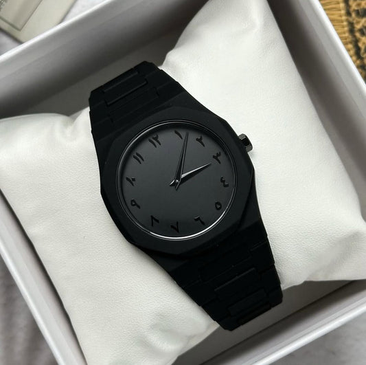 Arabic Aura Stylish Slim Business Watch with Arabic Numeric Dial