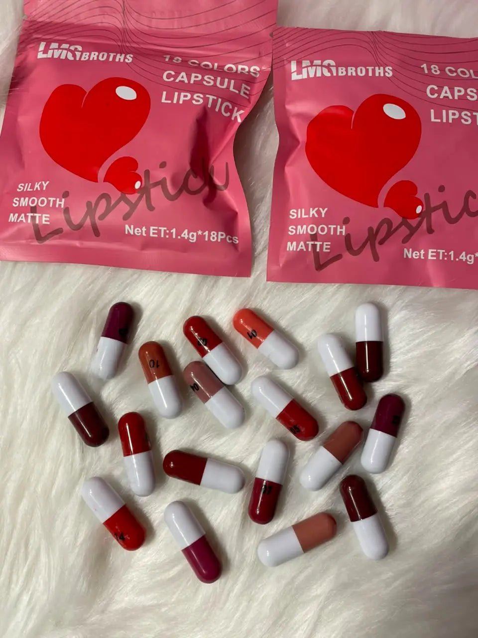 18-Colors Mini Capsule Lipstick Set (Pack of 18)