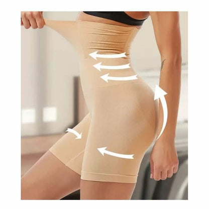 Seamless High-Waist Body Shaper for Tummy & Hip Control