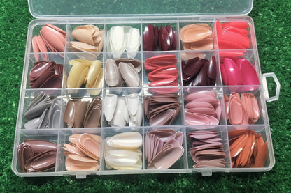576 Pcs Reusable Fake Nails – Stunning Variety of Colors | Perfect for Girls