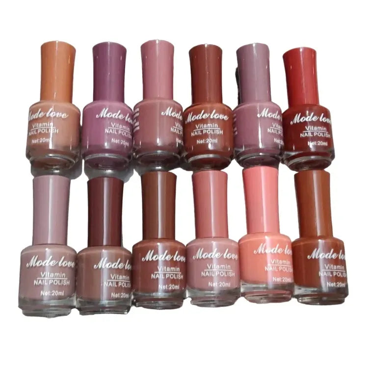 Mode Love Vitamin Nail Polishes (Pack Of 12) with Free Bag - Link Lift Shop