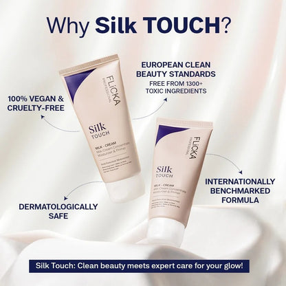 FLi.CKA Silk Touch 3-in-1 Face Moisturizer & Primer | Hydrating, Lightweight, Pore-Minimizing