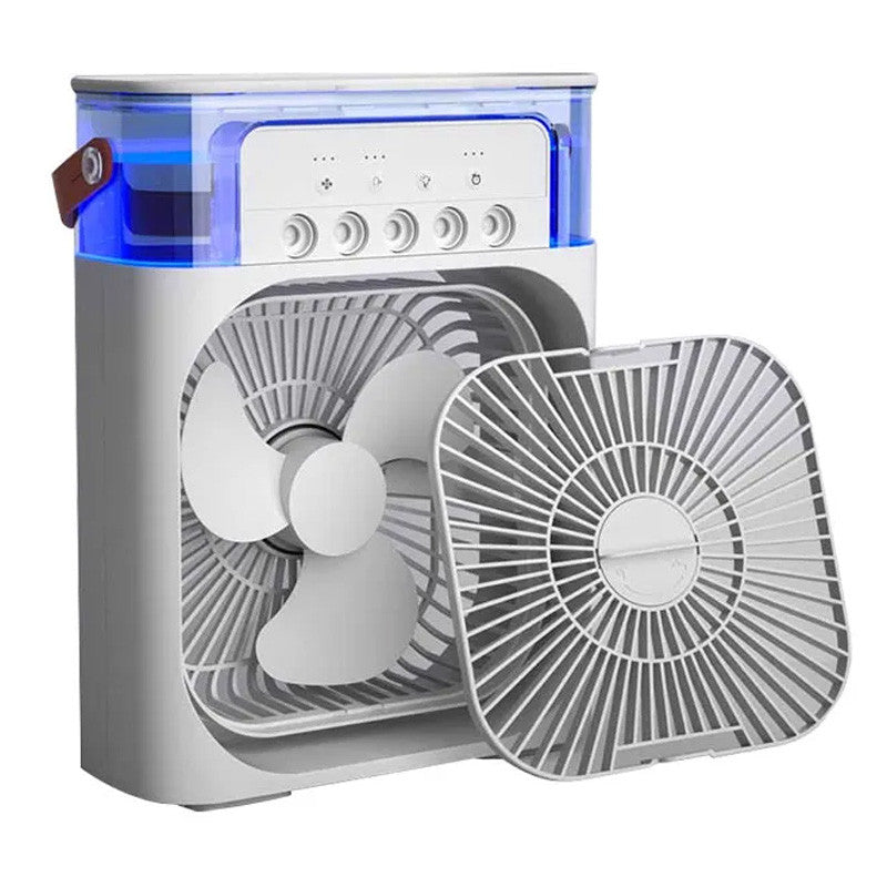 Mini Portable Air Conditioner USB Fan With Mist Water Spray – Portable Cooling Fan for Office, Kitchen & Home