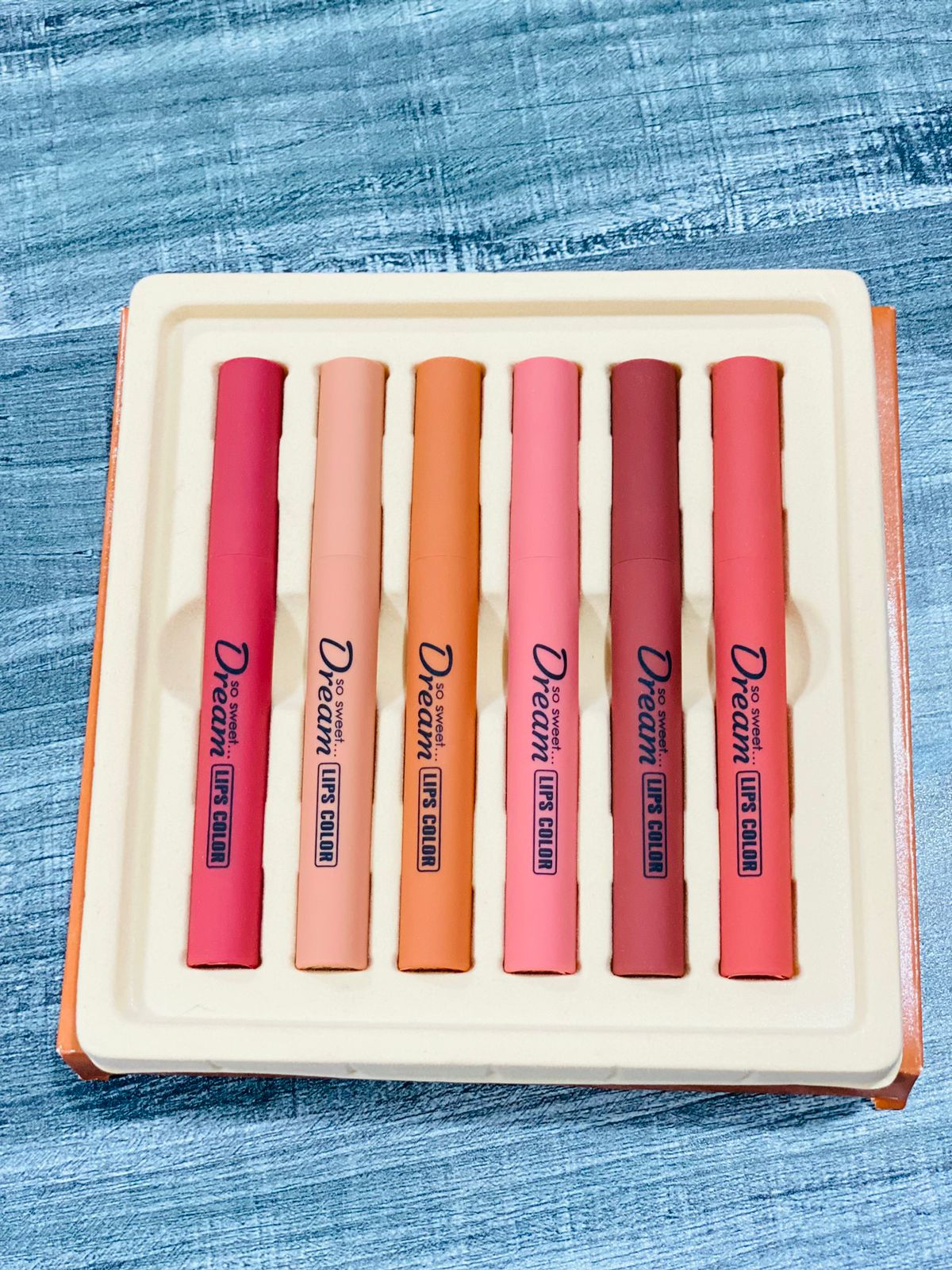 Heng Fang Matte Lip Crayon Set – 6 Long-Lasting Nude & Bold Shades - Link Lift Shop